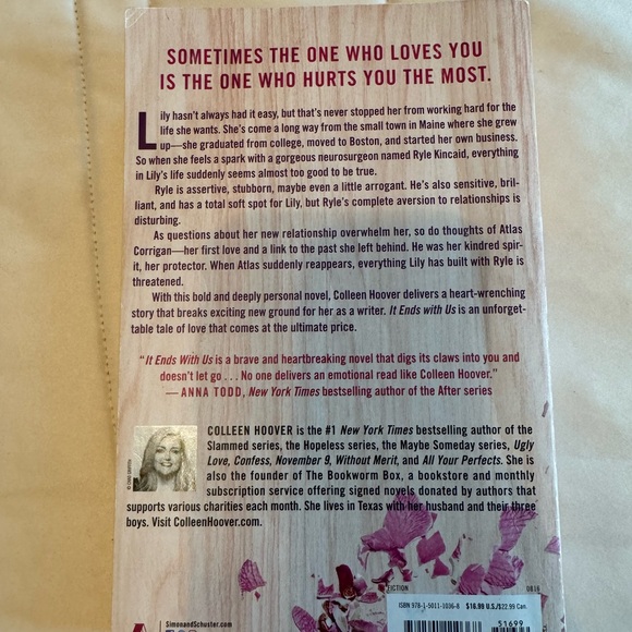 It Ends With Us by Colleen Hoover - Picture 2 of 2